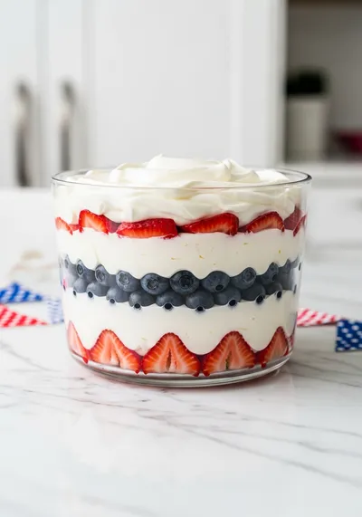 4th of July Trifle – Easy Patriotic Berry Dessert