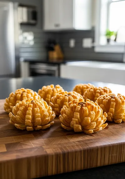 Air Fryer Crispy Mini Blooming Onions