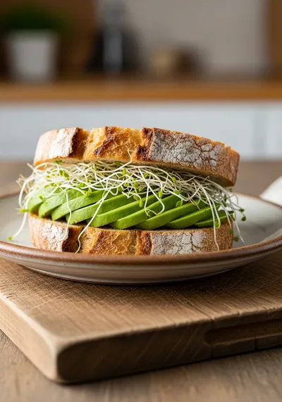 Avocado Sprouts Sandwich