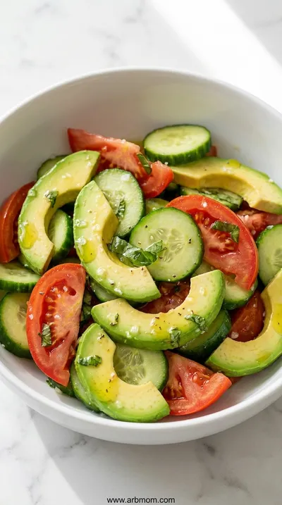 Avocado Tomato Cucumber Salad