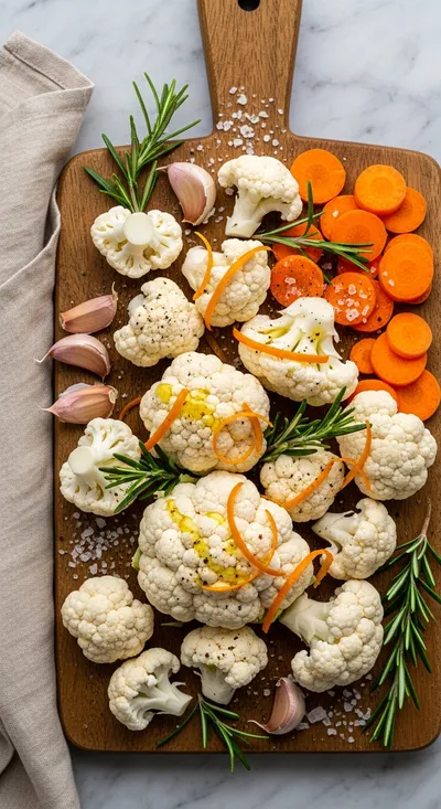 Baked Orange Cauliflower Recipe - cooking process