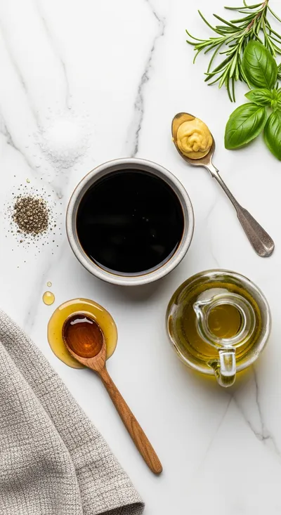 Balsamic Vinaigrette – Easy Homemade Dressing - cooking process