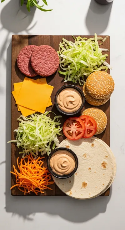 Big Mac Wraps – Easy Quick Meal - cooking process