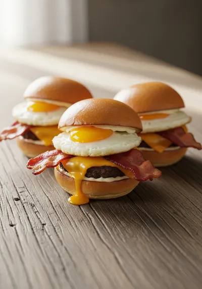 Easy Breakfast Sliders with Bacon, Egg & Cheese