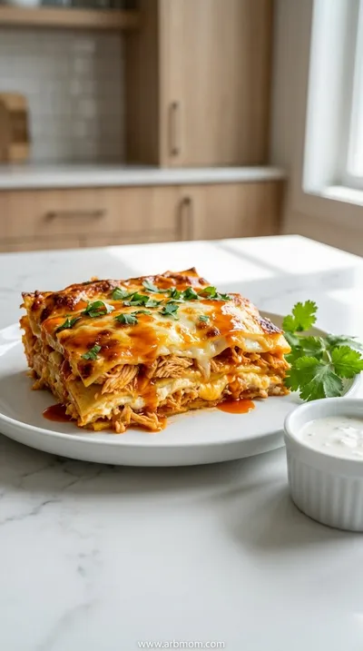 Buffalo Chicken Lasagna – Cheesy Quick Dinner