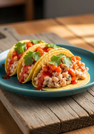 Buffalo White Bean Tacos