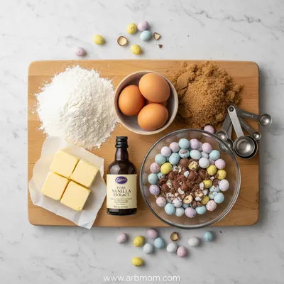 Cadbury Egg Cookies - cooking process