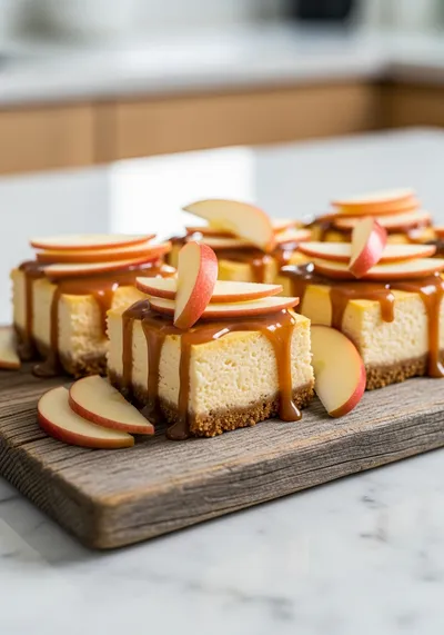 Caramel Apple Cheesecake Bars