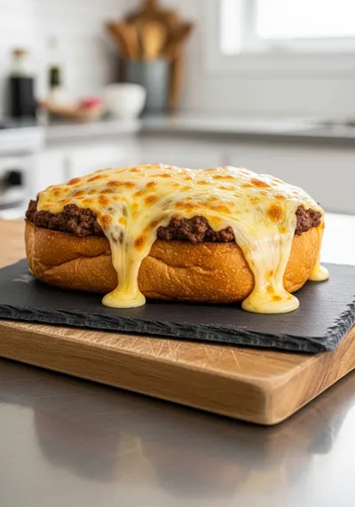 Ultimate Cheesy Ground Beef Melt