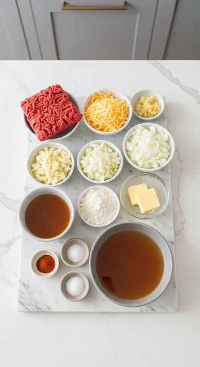 Ultimate Cheesy Ground Beef Melt - cooking process