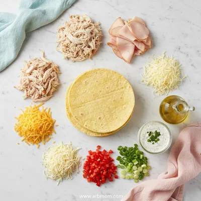 Chicken Turkey Ranch Quesadilla – 20-Minute Easy Recipe - cooking process