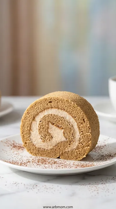 Coffee Swiss Roll – Light Dessert