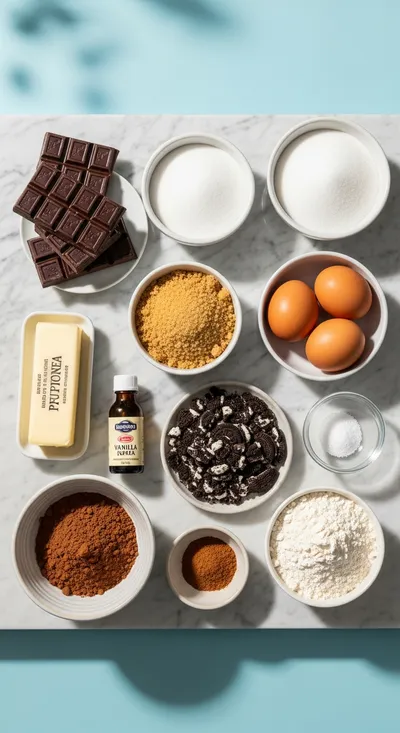 Cookies and Cream Brownies - cooking process