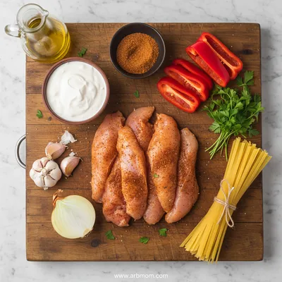 Creamy Cajun Chicken Pasta - cooking process