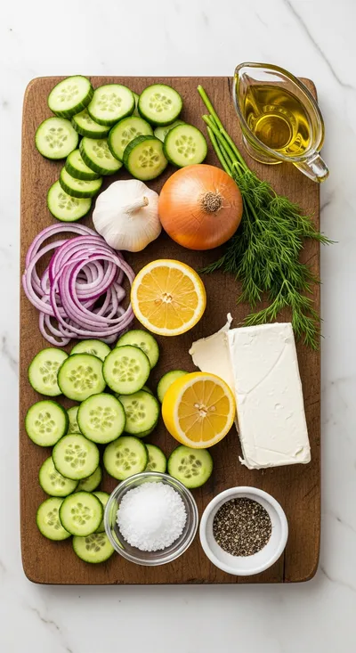 Creamy Cucumber Salad – Light, Fresh Summer Side - cooking process