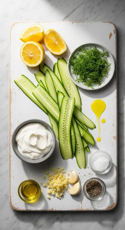 Creamy Cucumber Salad – Light, Fresh & Easy Summer Side Dish - ready to serve