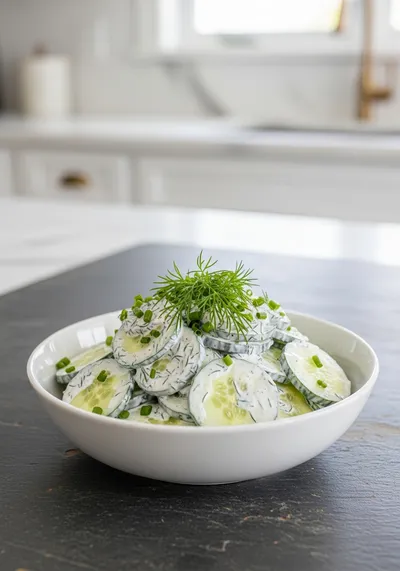 Creamy Cucumber Salad – Light, Fresh Summer Side