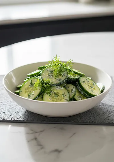 The Best Creamy Cucumbers