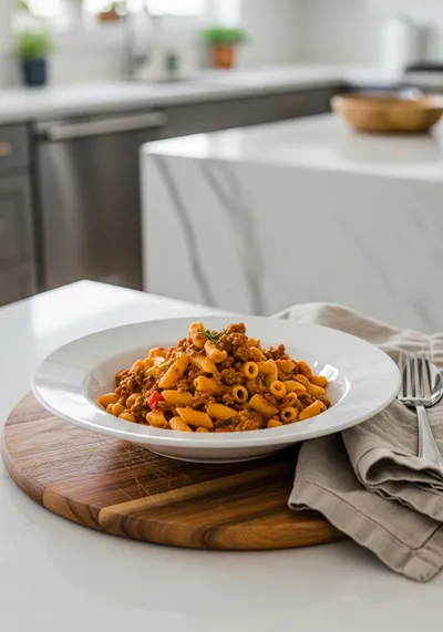 Creamy Rotel Pasta With Ground Beef