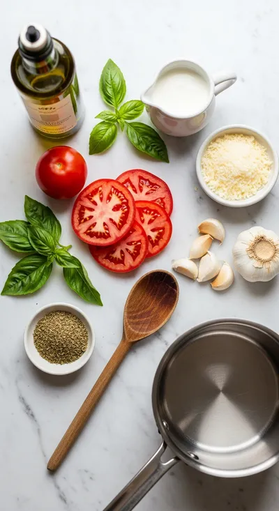 Creamy Tomato Garlic Pasta – Quick & Easy - cooking process