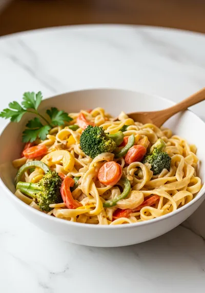 Creamy Veggies and Noodles