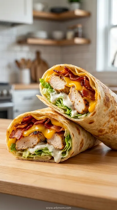 Crispy Turkey Chicken Ranch Wraps