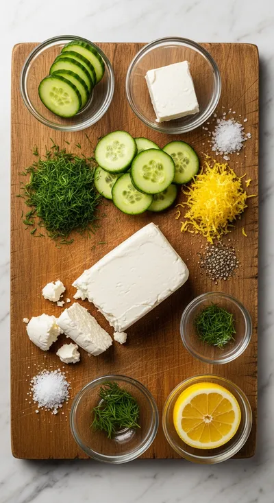 Cucumber Cream Cheese Spread Recipe - cooking process