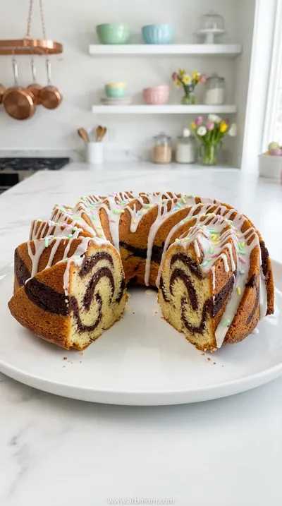 Easter Swirl Bundt Cake