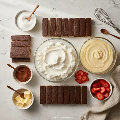 Eclair Icebox Cake - cooking process