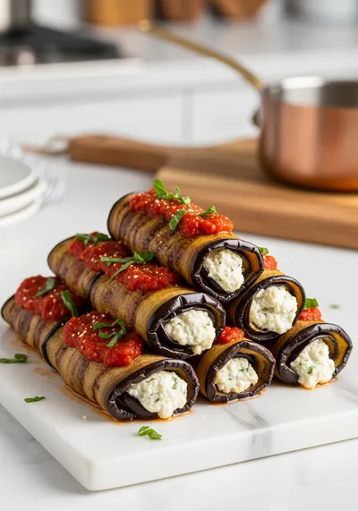 Healthy Eggplant Rollatini