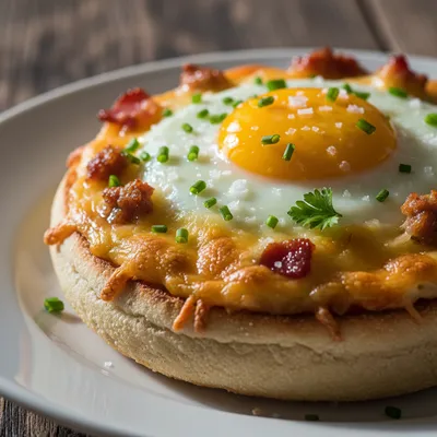 English Muffin Breakfast Pizza