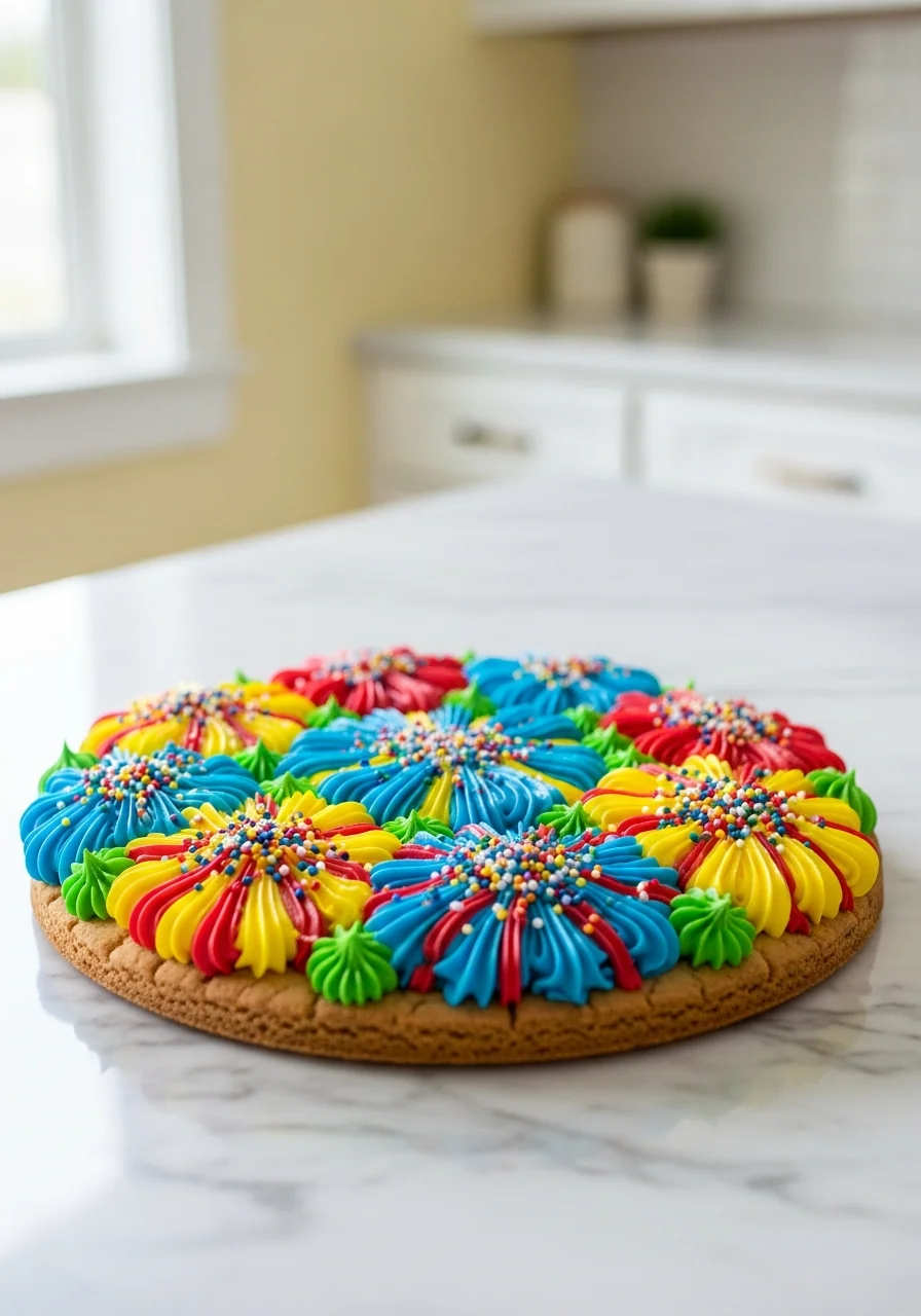 Fireworks Sugar Cookie Cake
