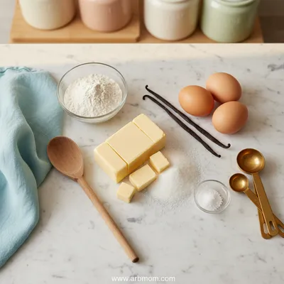 French Butter Cake - cooking process