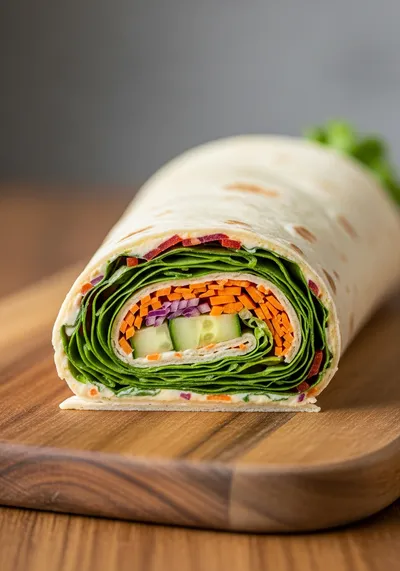 Fresh Vegetable Tortilla Roll Ups