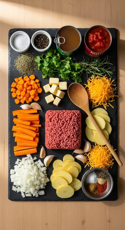 Hobo Casserole – Easy Ground Beef Recipe - cooking process