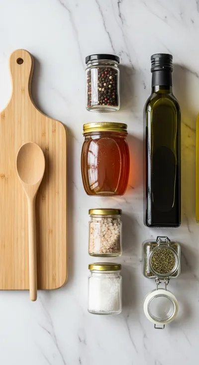 Honey Balsamic Vinaigrette – Sweet & Tangy Dressing - cooking process