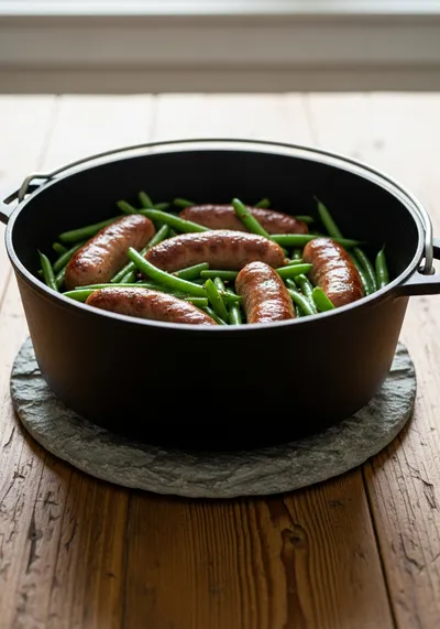Crockpot Sausage and Green Beans Recipe