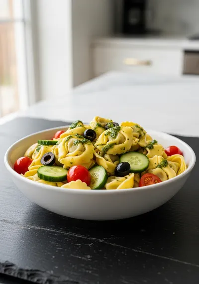 Italian Tortellini Pasta Salad – Easy Mediterranean Recipe