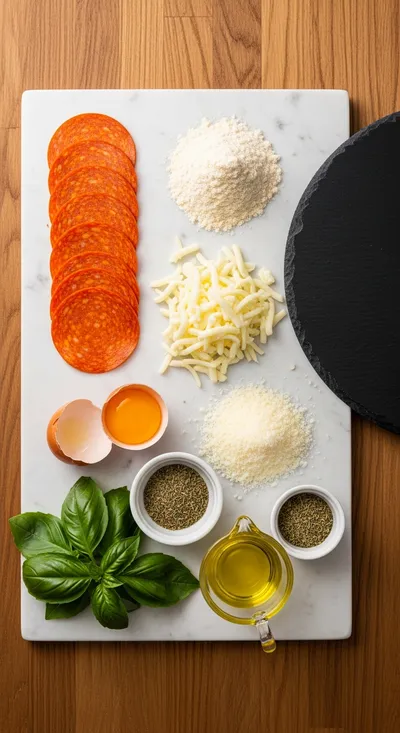 Keto Turkey Pepperoni Pizza Bites - cooking process