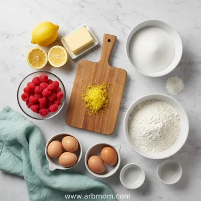 Lemon Raspberry Cookies - cooking process