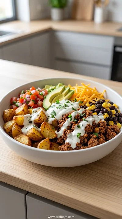 Loaded Potato Taco Bowl – Quick & Easy Meal Prep
