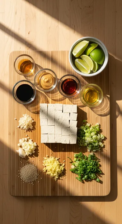 Maple Hoisin Tofu – Easy Healthy Snack - cooking process
