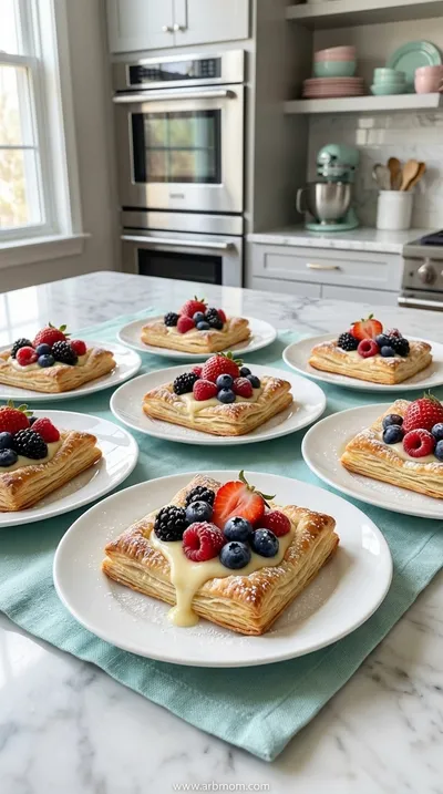 Mixed Berry Cream Pastries
