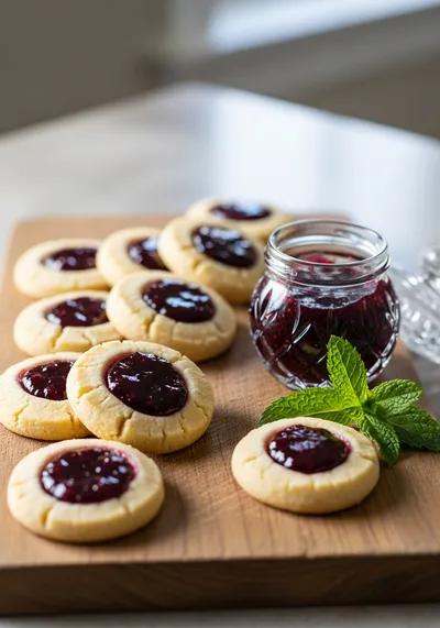 Montana Huckleberry Jam Thumbprints