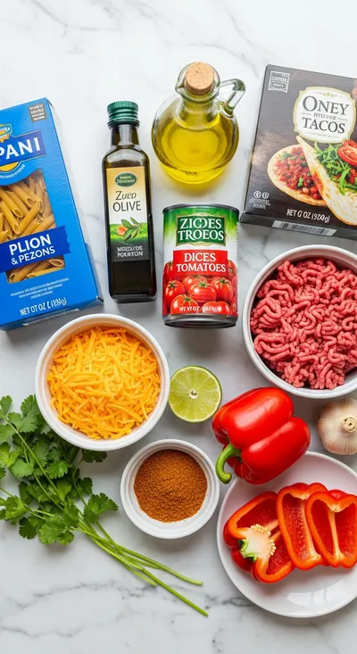 One Pot Taco Pasta – Easy Quick Dinner - cooking process