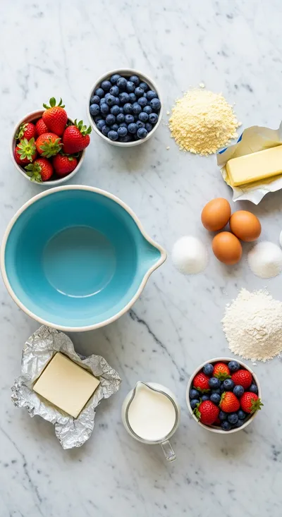 Patriotic Poke Cake – Easy Red, White & Blue Dessert - cooking process