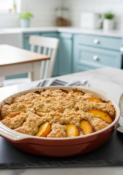 Quick & Easy Peach Cobbler