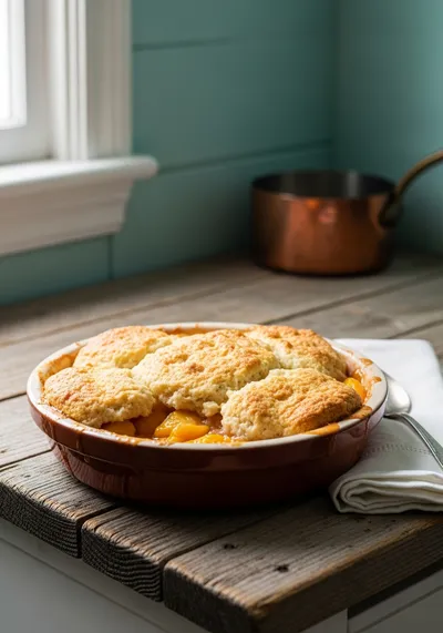 Easy Peach Cobbler – Quick Homemade Dessert