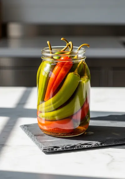 Easy Fridge Pickled Banana Peppers