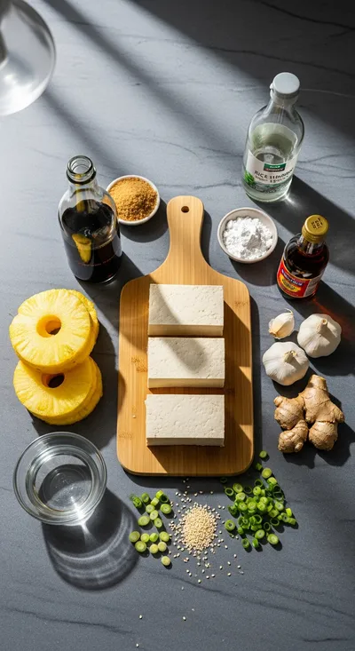 Pineapple Teriyaki Tofu – Sweet Vegan Delight - cooking process